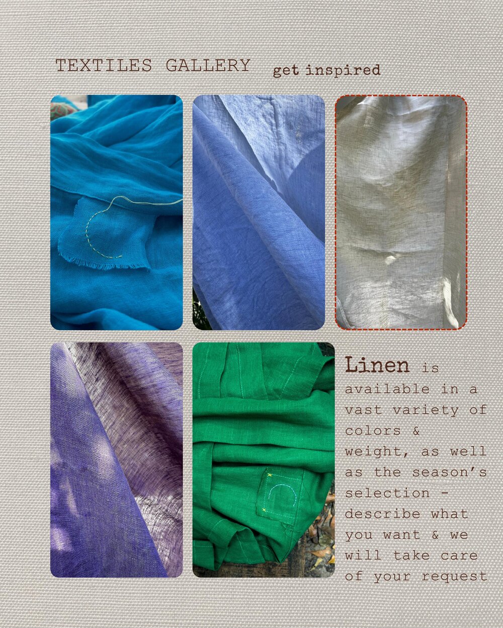 Linen textiles gallery